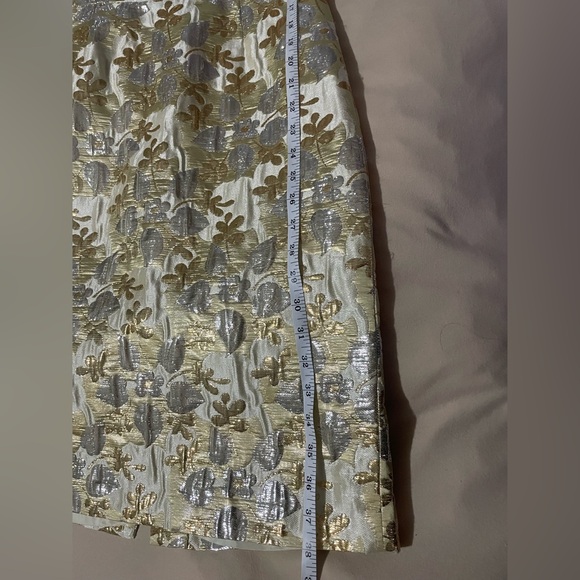 J Crew Collection Gold and Silver Metallic cocktail dress - Picture 13 of 13